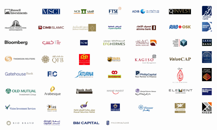 IdealRatings Sample Clients:Thomson Reuters, Bloomberg, Credit Suisse, NCB, Russell, Jadwa, MSCI Barra, FTSE, Saudi Hollandi Bank, Meridio AG, Alinma Bank, Thomas Weisel Partners, Khalijia Invest, Shariyah Review Bureau, Saxo Bank