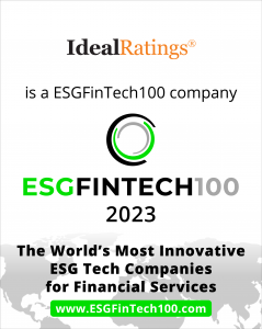 IdealRatings has been selected in the ESGFinTech100 list for 2023 IdealRatings