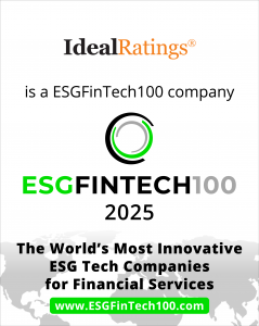 IdealRatings Recognized in ESGFinTech100 for Third Consecutive Time IdealRatings IdealRatings Recognized in ESGFinTech100 for Third Consecutive Time IdealRatings
